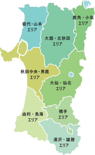 秋田県地図